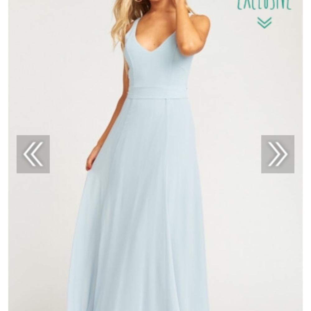 Show Me Your Mumu Steel Blue Jen Maxi Dress Size S